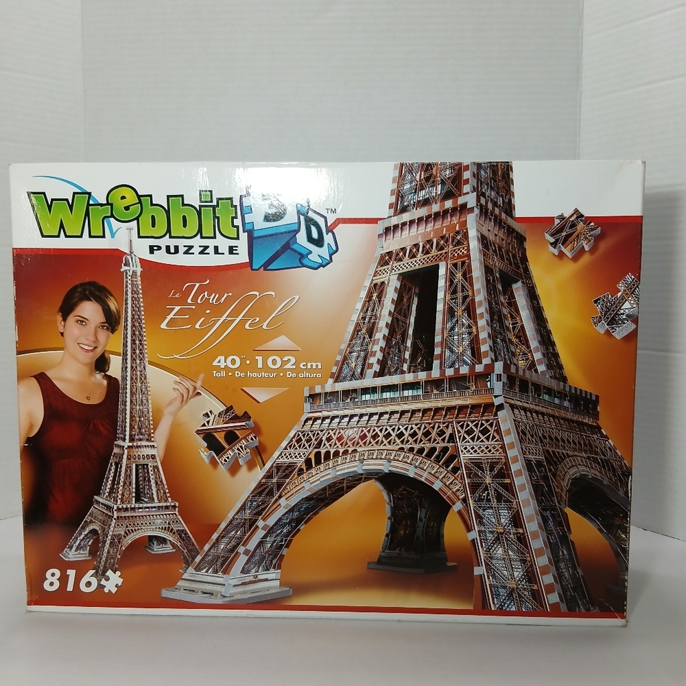 Wrebbit 3D Puzzle Eiffel Tower Sealed New